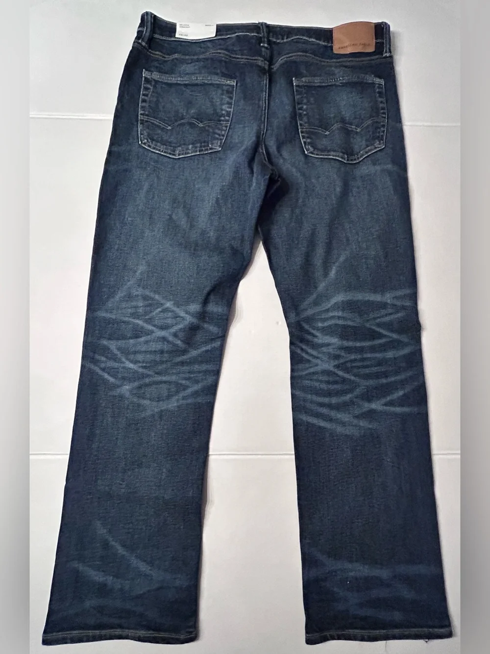 NWT American Eagle Men’s Relaxed Straight Jeans Deep Indigo 36x32